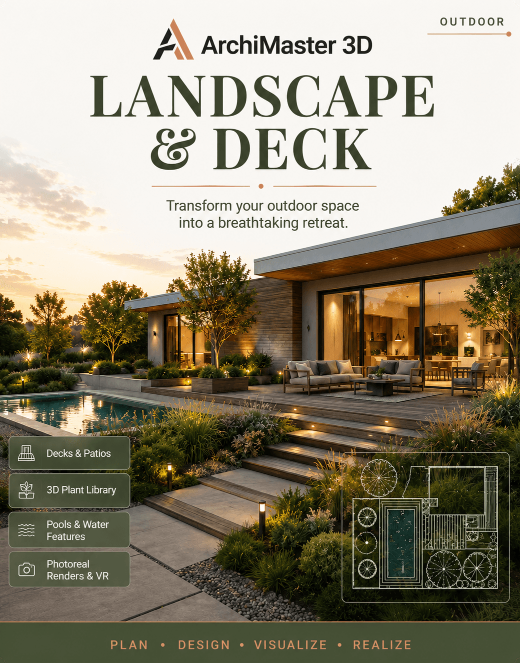 ArchiMaster 3D Landscape & Deck edition