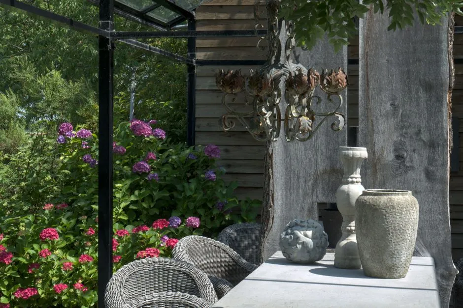 3D tuinontwerp: plan je overkapt terras met warmtelamp